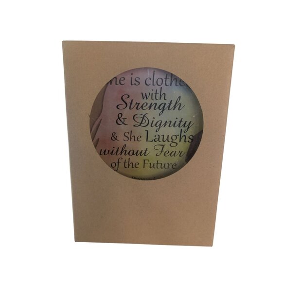 Christian Acrylic Plaque "She Is Clothed With Strength & Dignity" Proverbs 31:25 - Picture 3 of 4